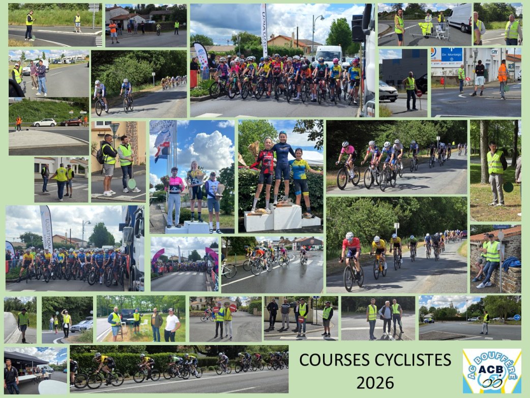 COURSES CYCLISTES ACB 2026